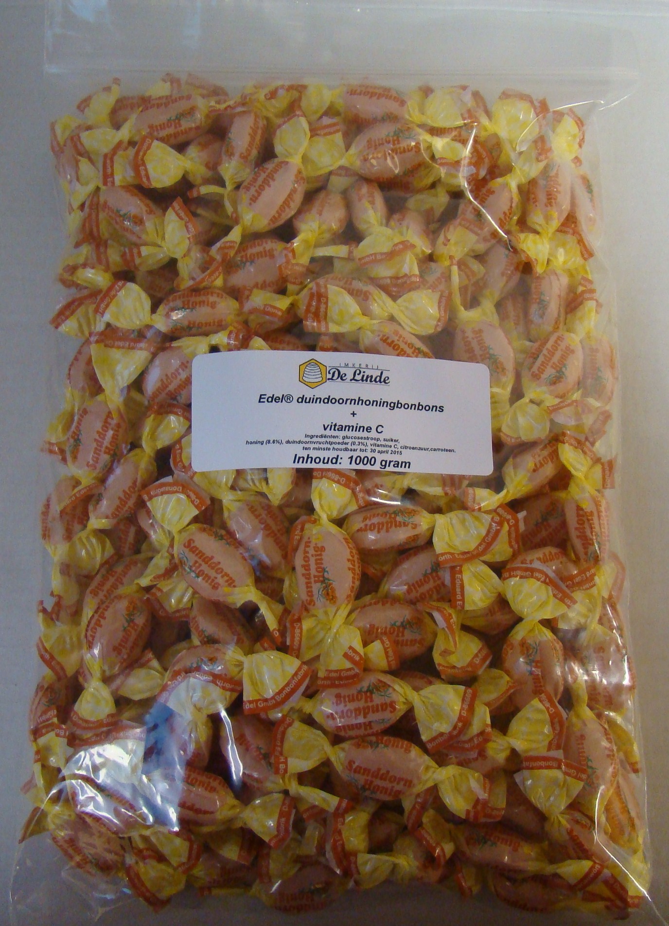 Honingbonbons met duindoorn met vitamine C Edel® 1000 gram