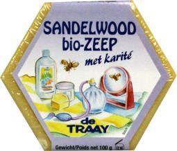 Sandelwood BIO-zeep met karité 100 gram kopen bij Imkerij De Linde
