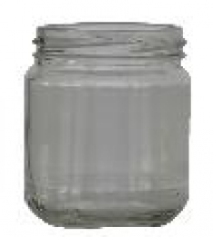 Glazen pot 450 gram stuks - Imkerij De Linde|imkersartikelen, honing, koninginnengelei, waskaarsen