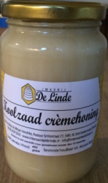 Koolzaad crèmehoning 450 gram kopen bij Imkerij De Linde