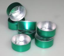 Theelicht cup in de kleur groen verpakt per 50 stuks kopen bij Imkerij De Linde