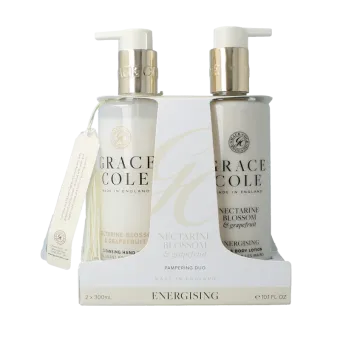 Grace Cole Nectarine blossom & grapefruit hand care duo 2 x 300 ml