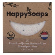 HappySoaps Shampoo Bar met kokos 70 gram kopen bij Imkerij De Linde
