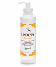 Lindesa Klassik in flacon 250ml met pompje kopen bij Imkerij De Linde