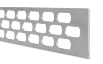 Aziatische hoornaar-rooster RVS 415 x 36 mm met brede gaten