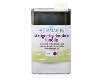 Strogeel gekookte lijnolie 500 ml