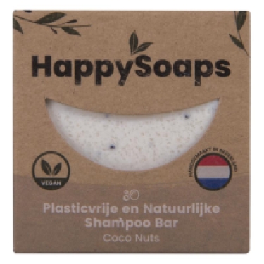 HappySoaps Shampoo Bar met kokos 70 gram kopen bij Imkerij De Linde