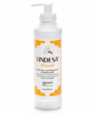 Lindesa Klassik in flacon 250ml met pompje kopen bij Imkerij De Linde